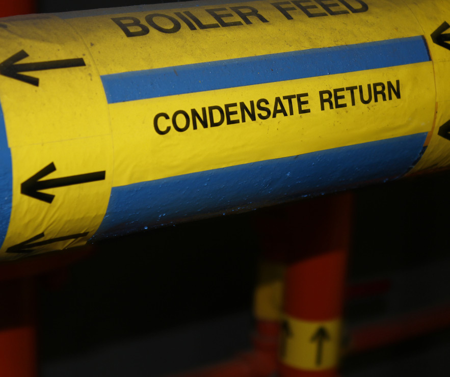pipe label condensate return